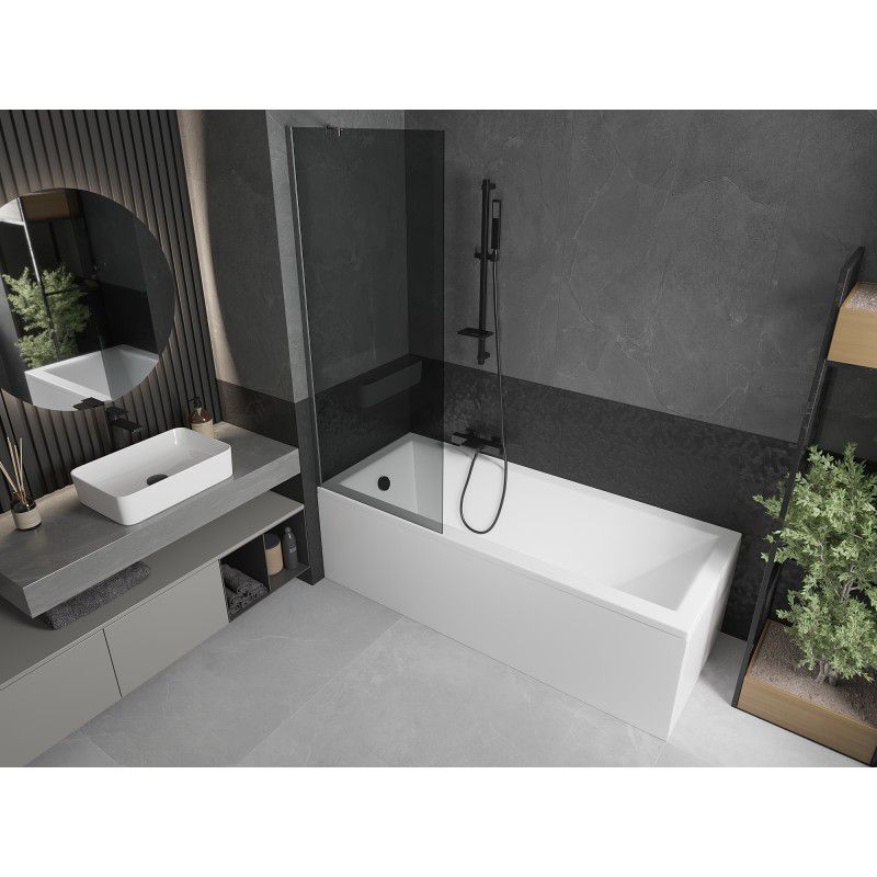Parawan nawannowy Mexen Next grafit gun gray szczotkowany 70x150 cm 1 szt.