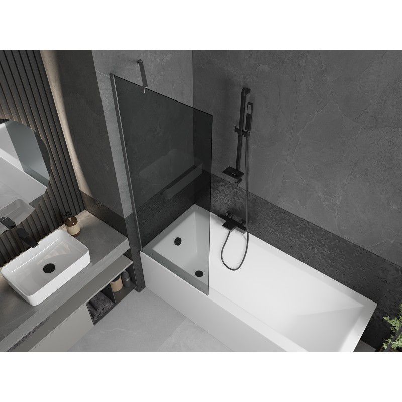 Parawan nawannowy Mexen Next grafit gun gray szczotkowany 70x150 cm 1 szt.