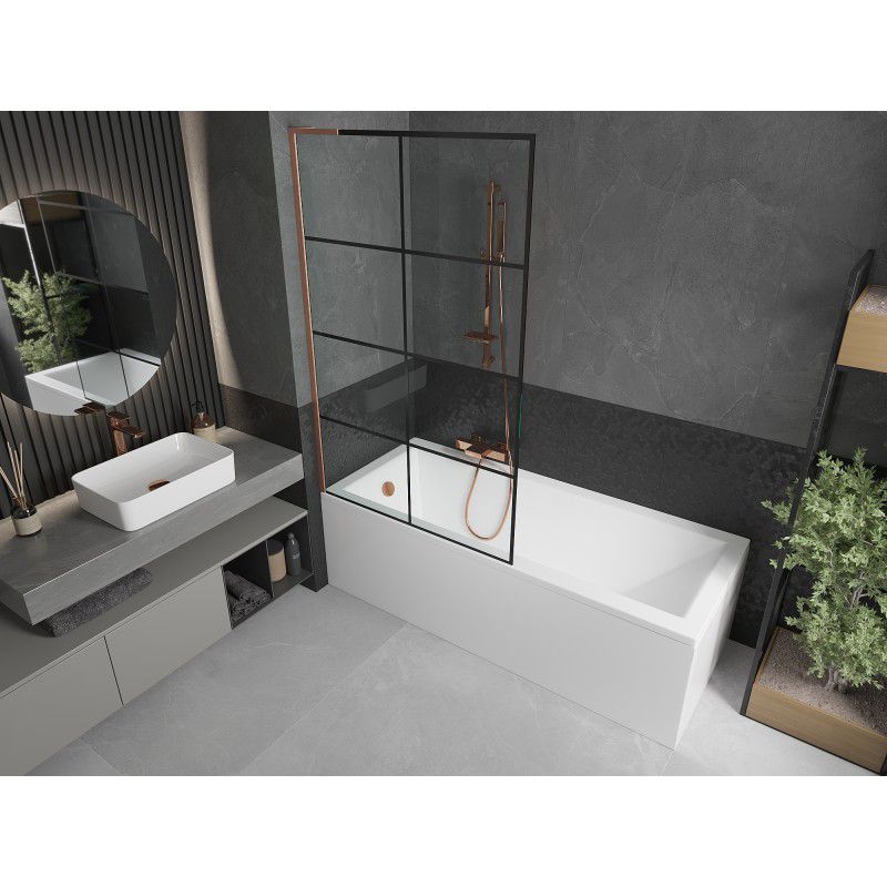 Parawan nawannowy Mexen Next L czarny wzór 100x150 cm  895-100-000-03-77-65 1 szt.