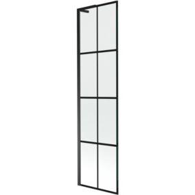 Parawan nawannowy Mexen Next L czarny wzór 50x150 cm 1 szt.