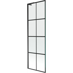 Parawan nawannowy Mexen Next L czarny wzór 60x150 1 szt.