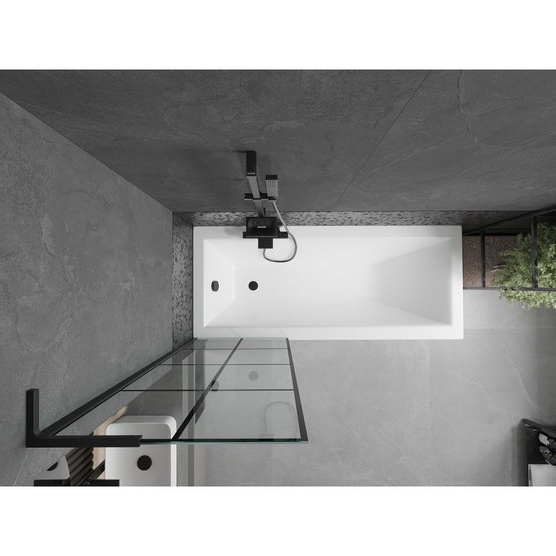 Parawan nawannowy Mexen Next L czarny wzór 60x150 1 szt.