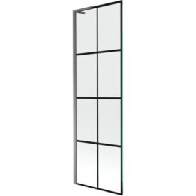 Parawan nawannowy Mexen Next L czarny wzór 60x150 cm  895-060-000-03-77-951 szt.