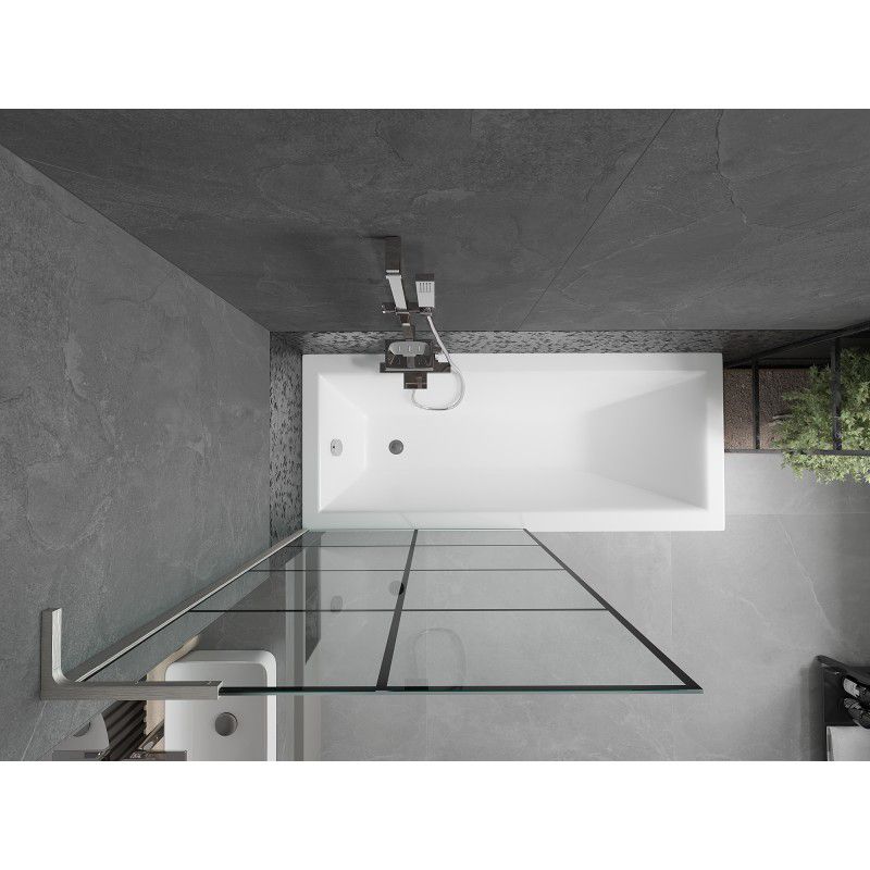 Parawan nawannowy Mexen Next L czarny wzór 90x150 cm 1 szt.