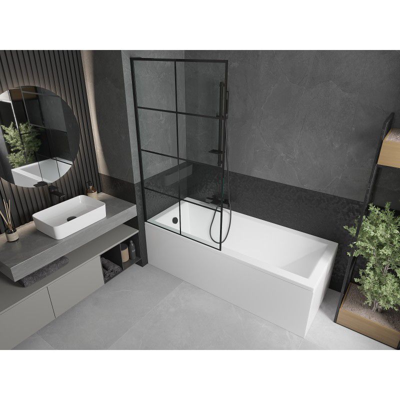 Parawan nawannowy Mexen Next L czarny wzór 90x150 cm  895-090-000-03-77-70 1 szt.