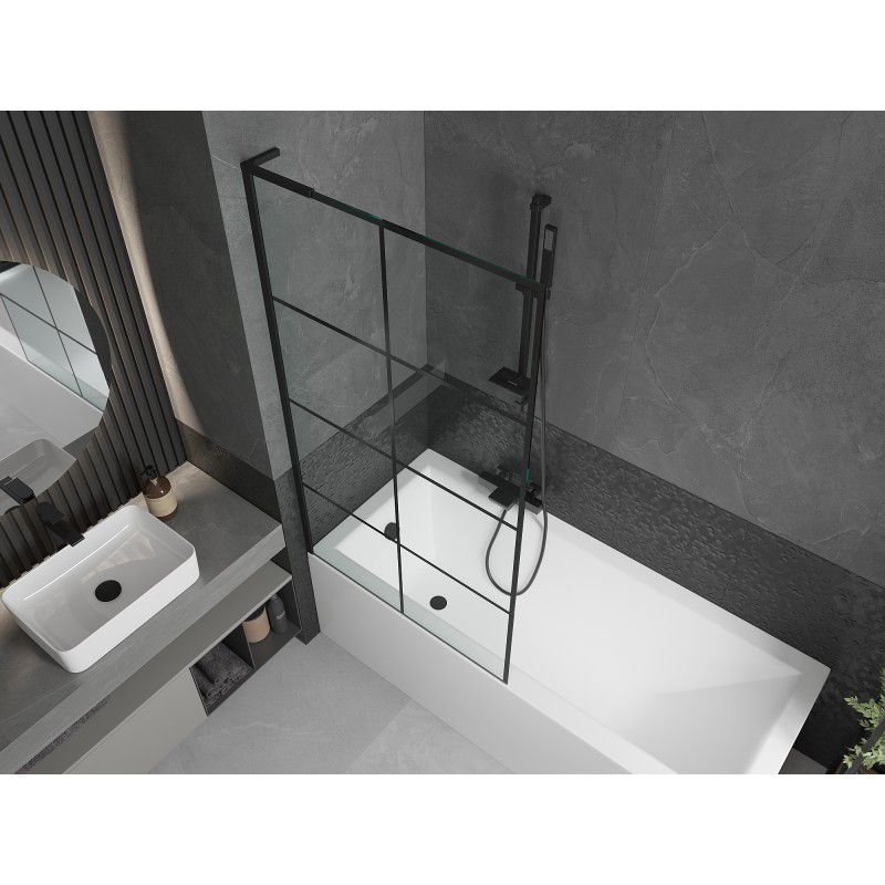 Parawan nawannowy Mexen Next L czarny wzór 90x150 cm  895-090-000-03-77-70 1 szt.