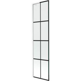 Parawan nawannowy Mexen Next L czarny wzór/biały 50x150 cm 1 szt.