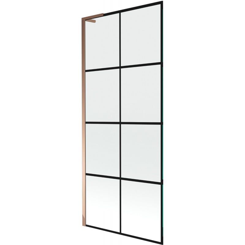 Parawan nawannowy Mexen Next L czarny wzór różowe złoto 80x150 cm 1 szt.