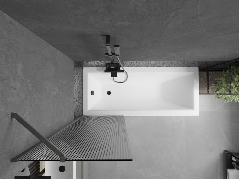Parawan nawannowy Mexen Next prążki gun metal 60x150 cm 1 szt.