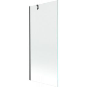 Parawan nawannowy Mexen Next transparent gun gray 80x150 cm 1 szt.