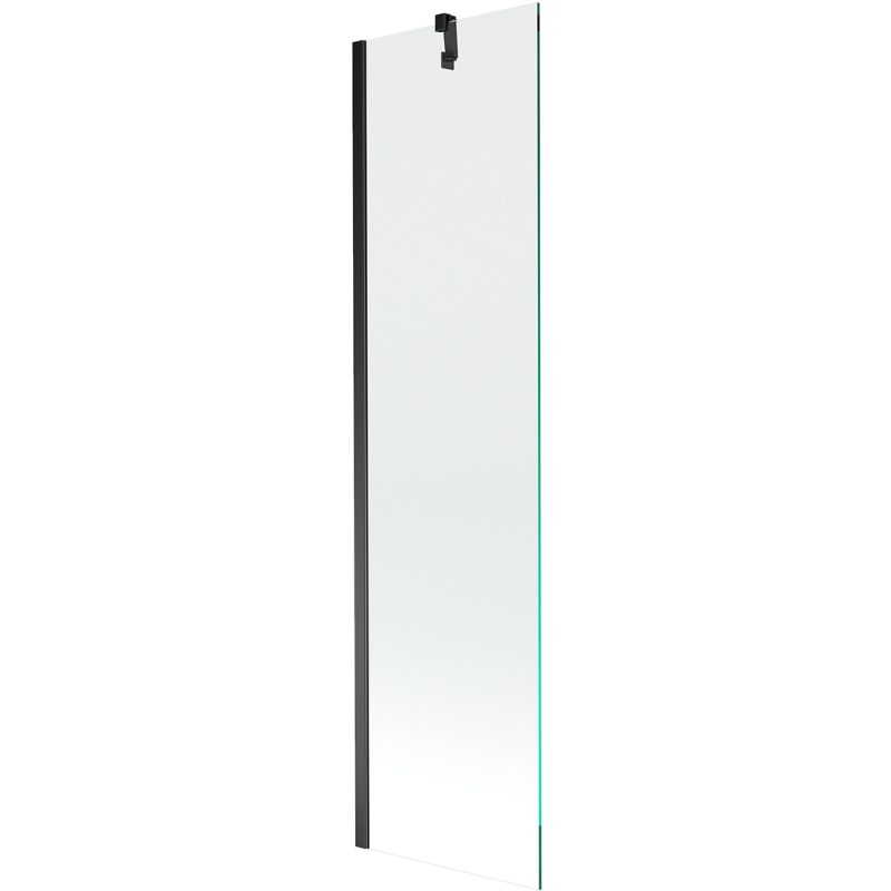 Parawan nawannowy Mexen Next transparentny czarny 50x150 cm 1 szt.