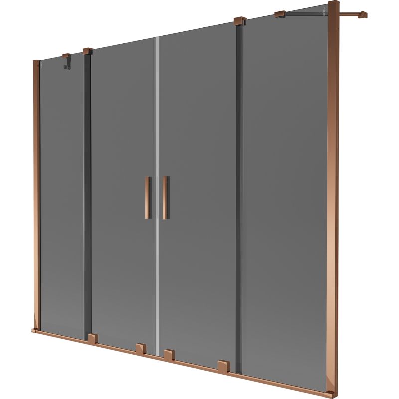 Parawan nawannowy Mexen Velar grafit różowe złoto 200x150 cm 1 szt.