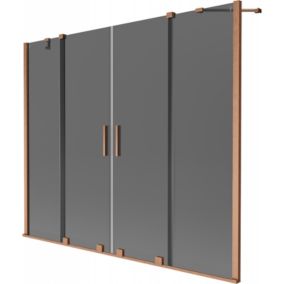 Parawan nawannowy Mexen Velar grafitowy 200x150 cm 2 szt.