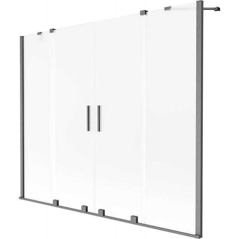 Parawan nawannowy Mexen Velar gun gray 200x150 cm 1 szt.