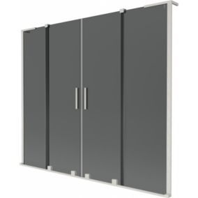 Parawan nawannowy Mexen Velar L grafit 180 x 150 cm 1 szt.