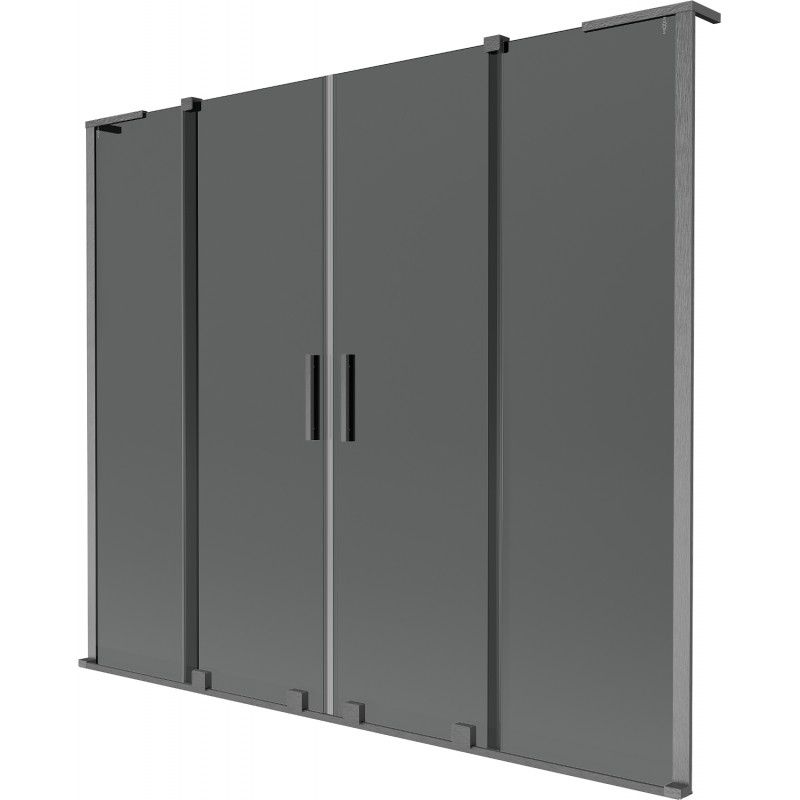 Parawan nawannowy Mexen Velar L grafitowy 200x150 cm 1 szt.