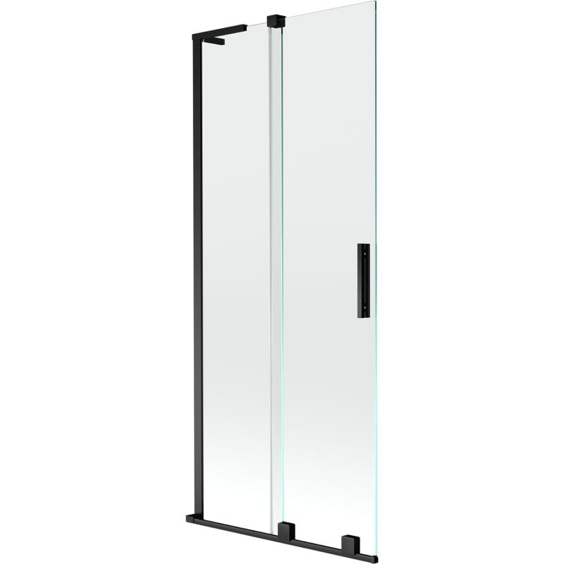 Parawan nawannowy Mexen Velar L transparent czarny 80x150 cm 1 szt.