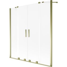 Parawan nawannowy Mexen Velar szron złoty 140x150 cm 1 szt.