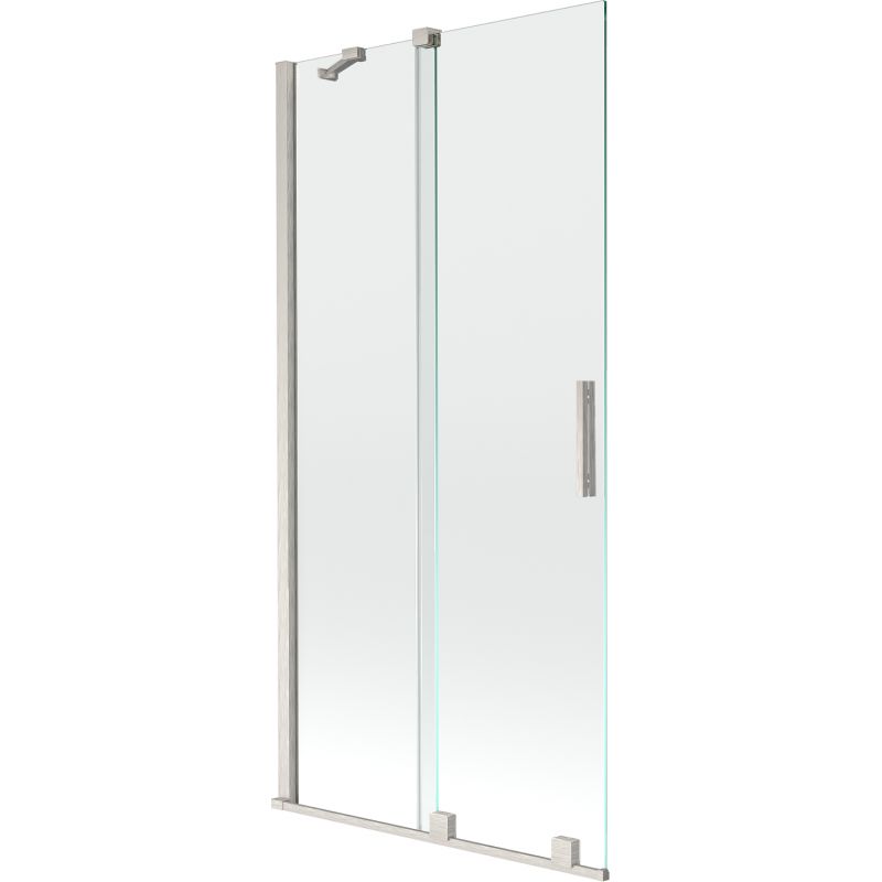 Parawan nawannowy Mexen Velar transparent nikiel szczotkowany 90x150cm 1 szt.