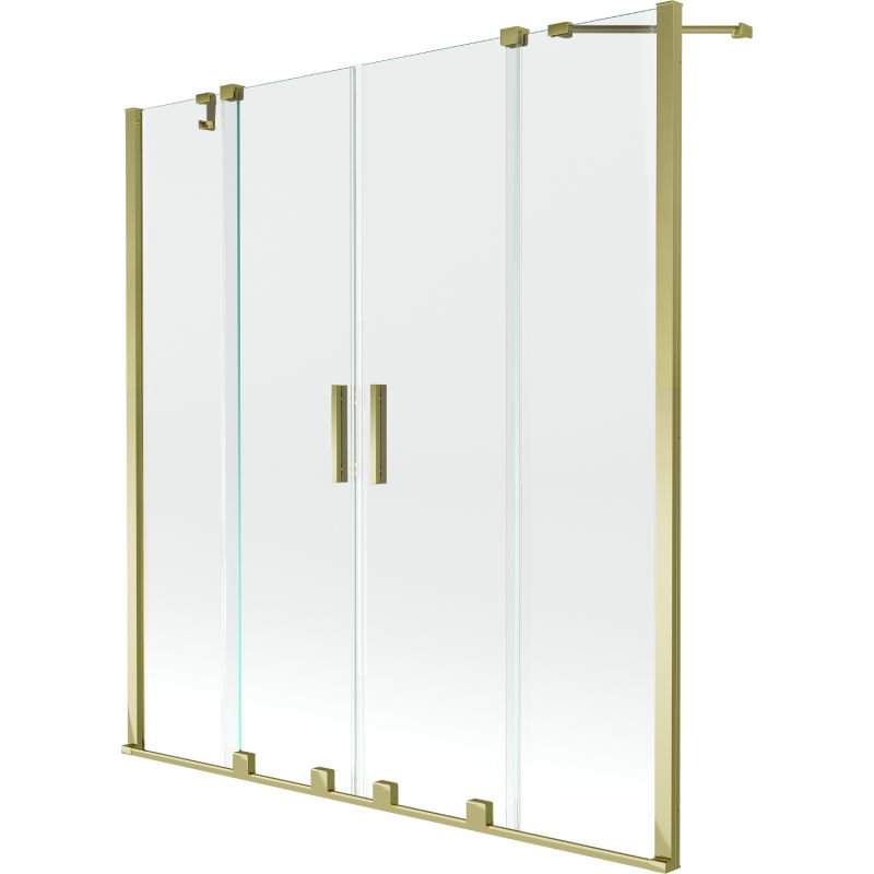Parawan nawannowy Mexen Velar złoty transparent 160x150 cm 1 szt.