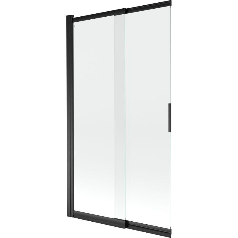Parawan nawannowy przesuwany Mexen Fox transparent czarny 100x150 cm 1 szt.