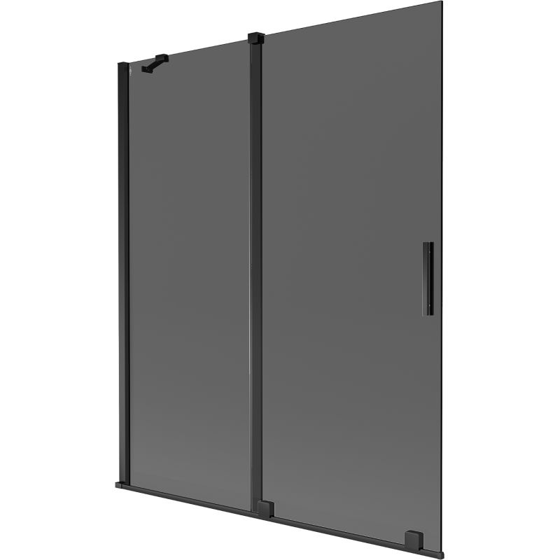Parawan nawannowy przesuwany Mexen Velar grafit-czarny 140x150 cm 1 szt.