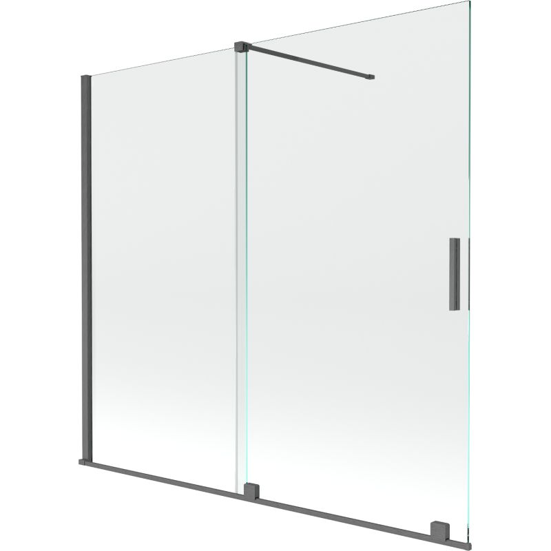 Parawan nawannowy przesuwany Mexen Velar gun gray 170x160 2 szt.