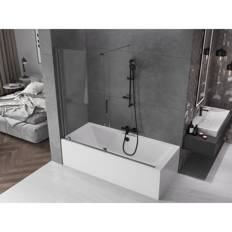 Parawan nawannowy przesuwany Mexen Velar gun gray 170x160 2 szt.
