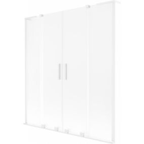 Parawan nawannowy przesuwany Mexen Velar L biały 140x150 cm 1 szt.