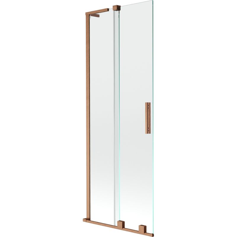 Parawan nawannowy przesuwany Mexen Velar L miedź szczotkowana 75x150 cm 1 szt.
