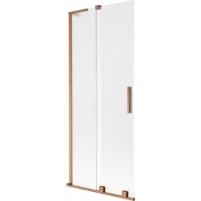 Parawan nawannowy przesuwany Mexen Velar L szron miedź szczotkowana 85x150 cm 1 szt.