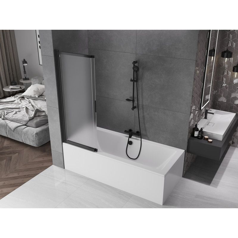 Parawan nawannowy przesuwny Mexen Fox czarny 120x150 1 szt.