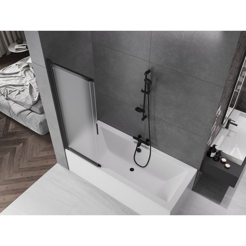 Parawan nawannowy przesuwny Mexen Fox czarny 120x150 1 szt.