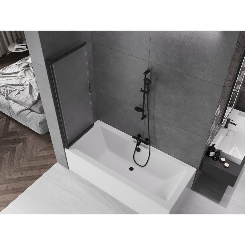 Parawan nawannowy przesuwny Mexen Fox czarny 120x150 1 szt.