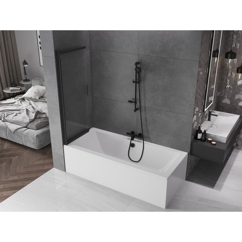 Parawan nawannowy przesuwny Mexen Fox czarny 120x150 cm 1 szt.