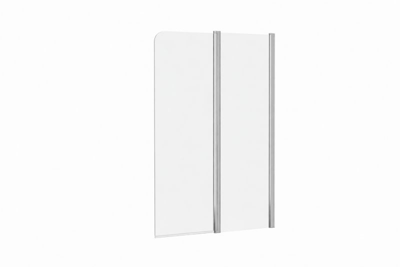 Parawan nawannowy Ravak Chrome CVS2 100 P dwuczęściowy szkło transparentne chrom 1 szt.