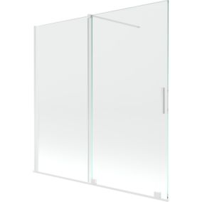 Parawan nawannowy rozsuwany Mexen Velar biały 160x150 cm 1 szt.