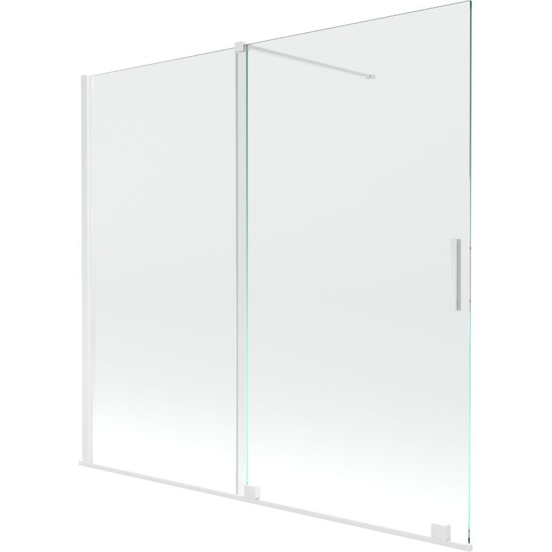 Parawan nawannowy rozsuwany Mexen Velar biały 170x150 cm 1 szt.