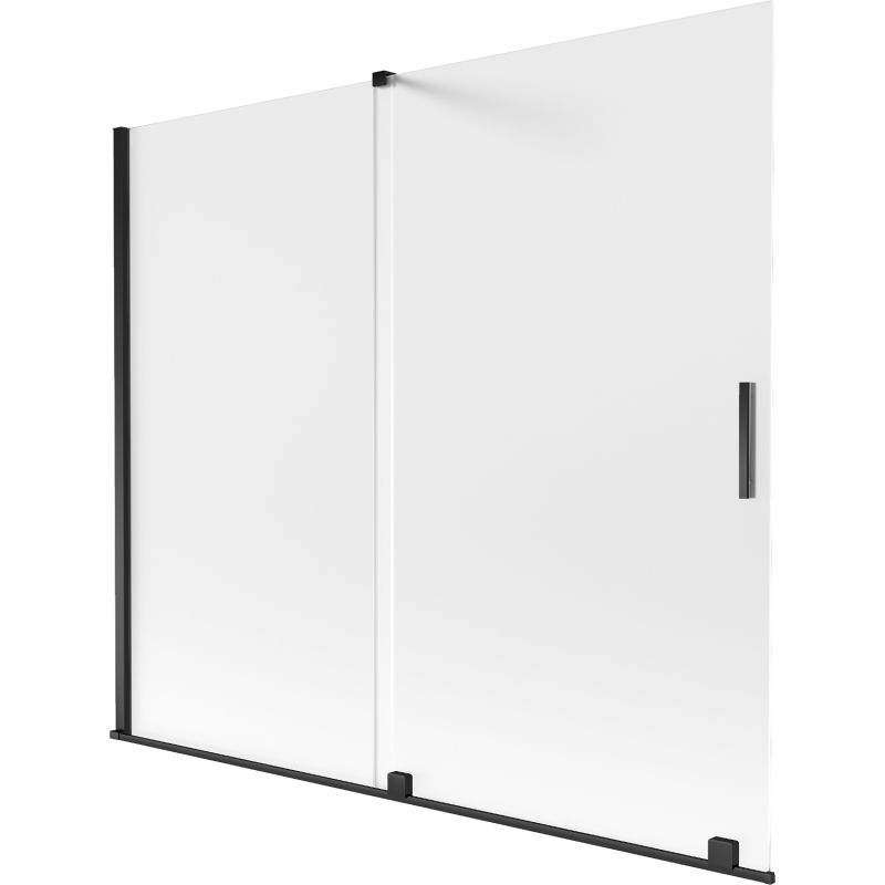 Parawan nawannowy rozsuwany Mexen Velar czarny 180x150 cm 1 szt.