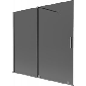 Parawan nawannowy rozsuwany Mexen Velar grafit 170x150 1 szt.