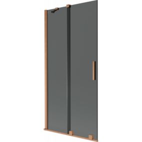 Parawan nawannowy rozsuwany Mexen Velar grafitowy 95x150 cm 1 szt.