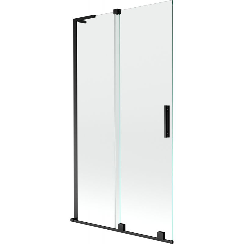 Parawan nawannowy rozsuwany Mexen Velar L czarny 100x150 cm 1 szt.