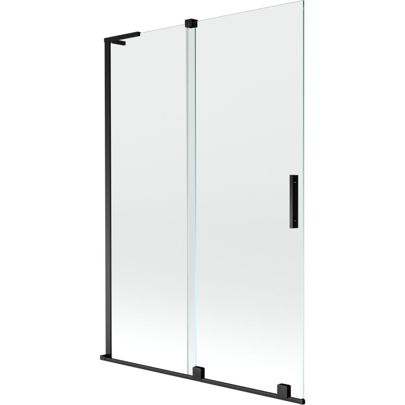 Parawan nawannowy rozsuwany Mexen Velar L czarny 120 x 150 cm 1 szt.