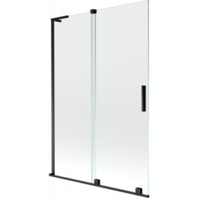 Parawan nawannowy rozsuwany Mexen Velar L czarny 120 x 150 cm 1 szt.