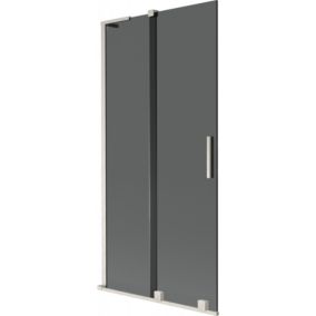 Parawan nawannowy rozsuwany Mexen Velar L grafit 95x150 cm 1 szt.