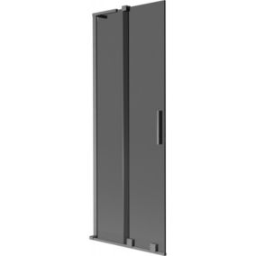 Parawan nawannowy rozsuwany Mexen Velar L grafit gun gray 70x150 cm 1 szt.