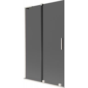 Parawan nawannowy rozsuwany Mexen Velar L grafitowy 110x150 cm 1 szt.