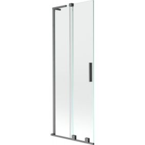 Parawan nawannowy rozsuwany Mexen Velar L gun gray 70 x 150 cm 1 szt.