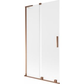 Parawan nawannowy rozsuwany Mexen Velar L różowe złoto 100x150 cm 1 szt.