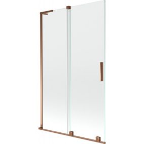 Parawan nawannowy rozsuwany Mexen Velar L różowe złoto 110x150 cm 1 szt.
